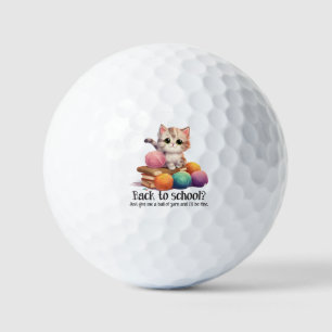 Pelotas De Golf ¿De Vuelta A La Escuela? Dame Yarn