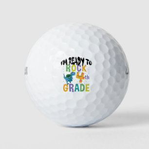 Pelotas De Golf De vuelta a la escuela Estoy listo para rockear 4t