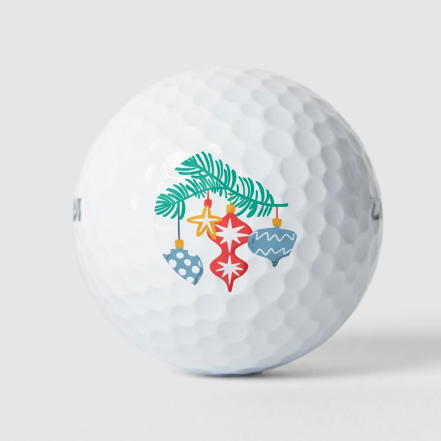 Pelotas De Golf Decoraciones navideñas (Anverso)