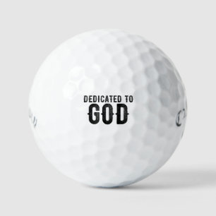 PELOTAS DE GOLF DEDICADO A DIOS PERSONALIZABLE GUAY TEXTO NEGRO