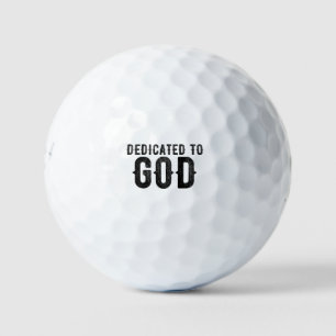 PELOTAS DE GOLF DEDICADO A DIOS PERSONALIZABLE GUAY TEXTO NEGRO