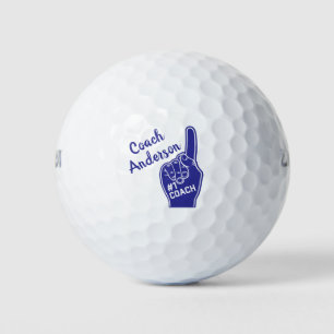 Pelotas De Golf Dedo de espuma de entrenador número uno personaliz