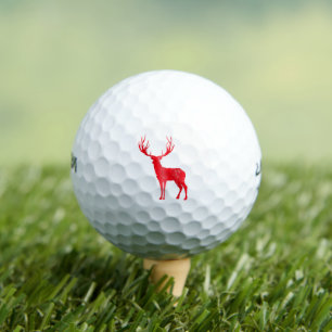 Pelotas De Golf Deer Chalet Antlers Retro Stag Antlers Vintage