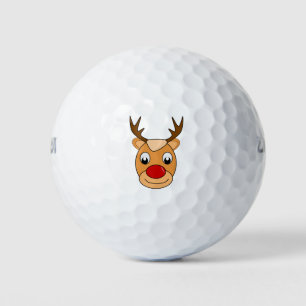 Pelotas De Golf Deer Rudolph Santa Claus Navidades Personalizado i