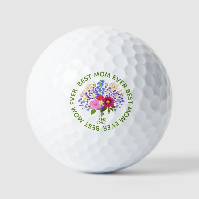 Pelotas de Golf del Día de la Madre Con Blumenstra (Anverso)