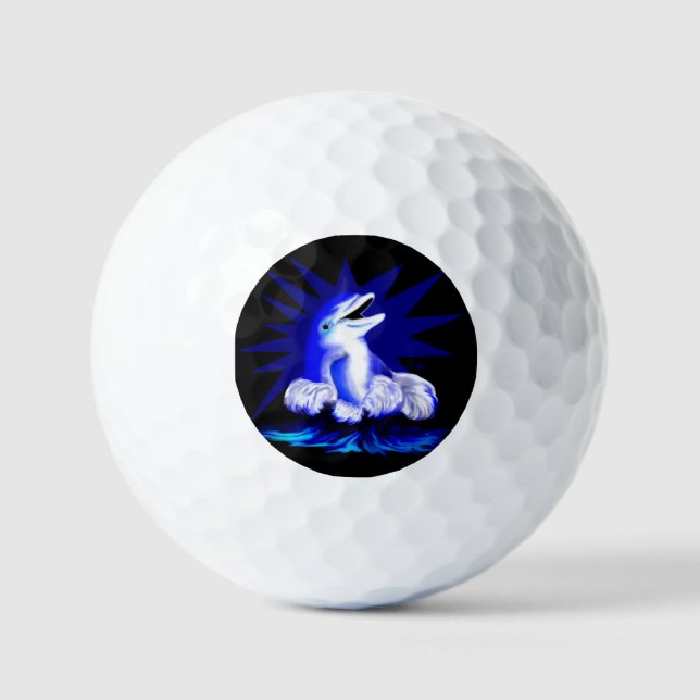Pelotas De Golf Delfín sonriente (Anverso)