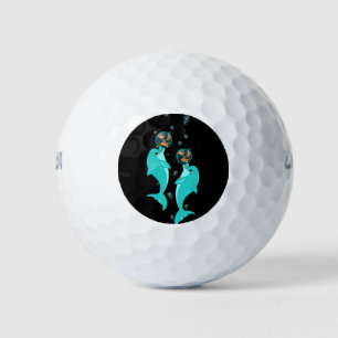 Pelotas De Golf delhpins jugando con los baloes de agua