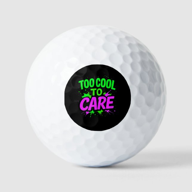 Pelotas De Golf Demasiado Guay para preocuparse por el regalo grac (Anverso)