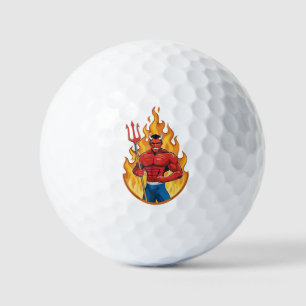 Pelotas De Golf Demonio con tridente