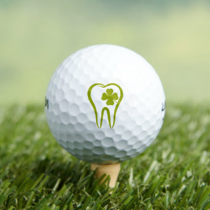 Pelotas De Golf Dentista verde   Dientes afortunados