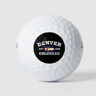 Pelotas De Golf Denver Colorado Retro Vintage