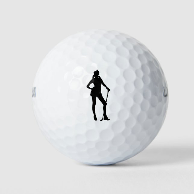 Pelotas De Golf Deporte de golf femenino (Anverso)