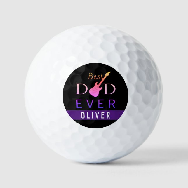 Pelotas De Golf Deportes Guay Cute Golfer Mejor Día de los Padres (Anverso)
