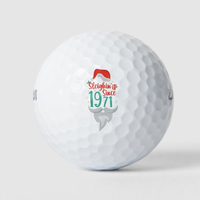 Pelotas De Golf Desde 1971 Navidades regalo de cumpleaños (Anverso)