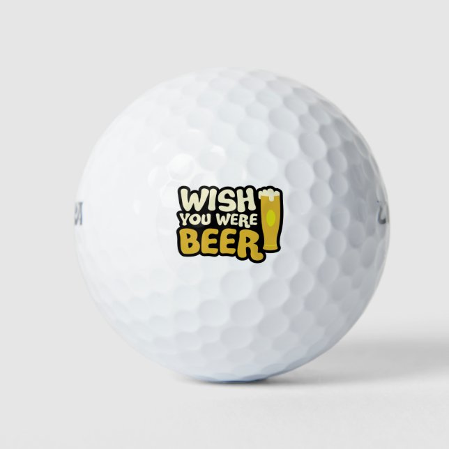 Pelotas De Golf desear-eras-cerveza (Anverso)