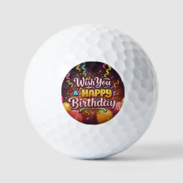 PELOTAS DE GOLF DESEO QUE SEA FELIZ CUMPLEAÑOS