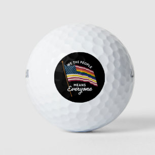 Pelotas De Golf Desfile del Orgullo LGBT Nosotros el Pueblo Signif
