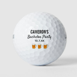 Pelotas De Golf Despedida de Soltero Favor de Boda Moderna Cerveza