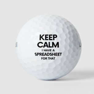 Pelotas De Golf Despertar en hojas - Hojas de cálculo Microsoft Ex
