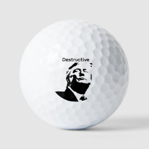 Pelotas de golf destructivas de Trump