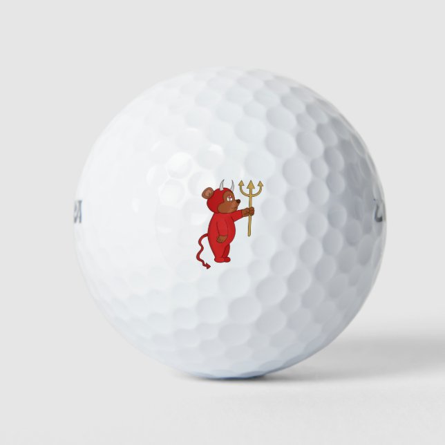 Pelotas De Golf Devil Bear (Anverso)
