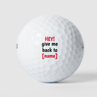 Pelotas De Golf Devolver el nombre personalizado del propietario
