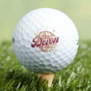 Pelotas De Golf Devon England Reino Unido Retro Vintage Golfing Co