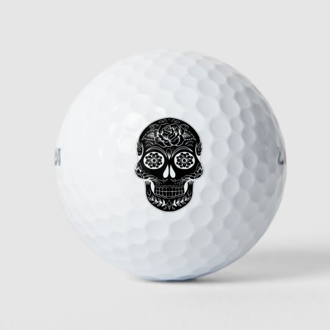 Pelotas De Golf Día de la Calavera Muerta (Anverso)