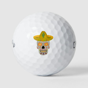 Pelotas De Golf Día de la Calavera Muerta en México