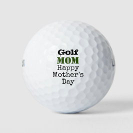 Pelotas De Golf Día de la Madre Feliz
