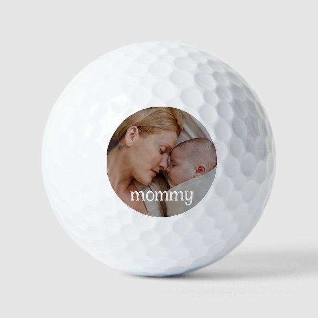 Pelotas De Golf Día de la madre foto personalizada  (Anverso)