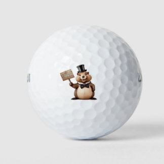Pelotas De Golf Día de la Marmota