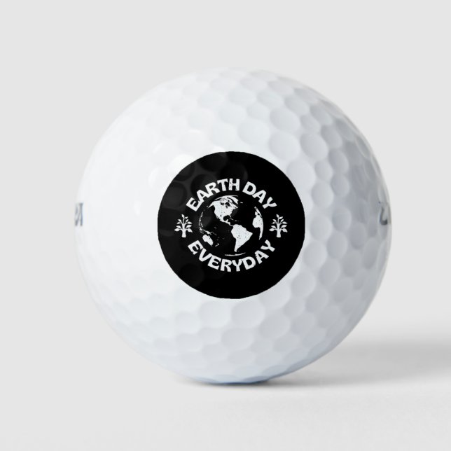 Pelotas De Golf Día de la Tierra (Anverso)