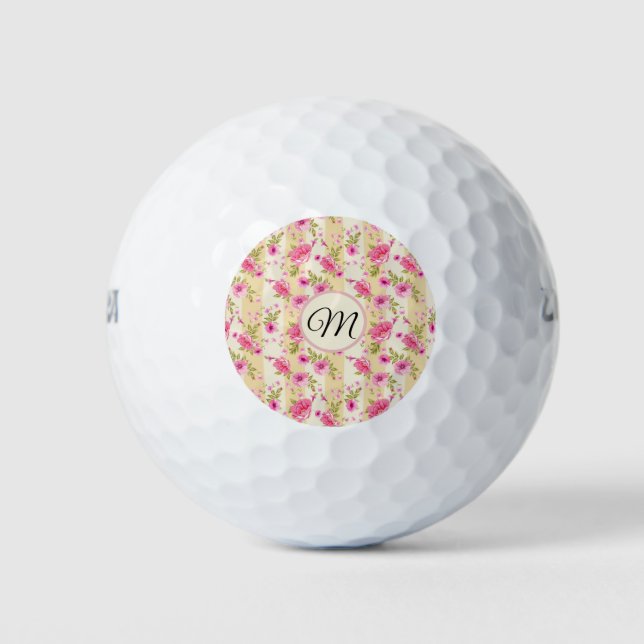 Pelotas De Golf Día de las madres florales (Anverso)
