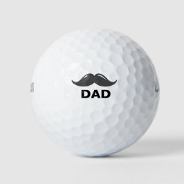 Pelotas De Golf Día de los Padres de Mustache