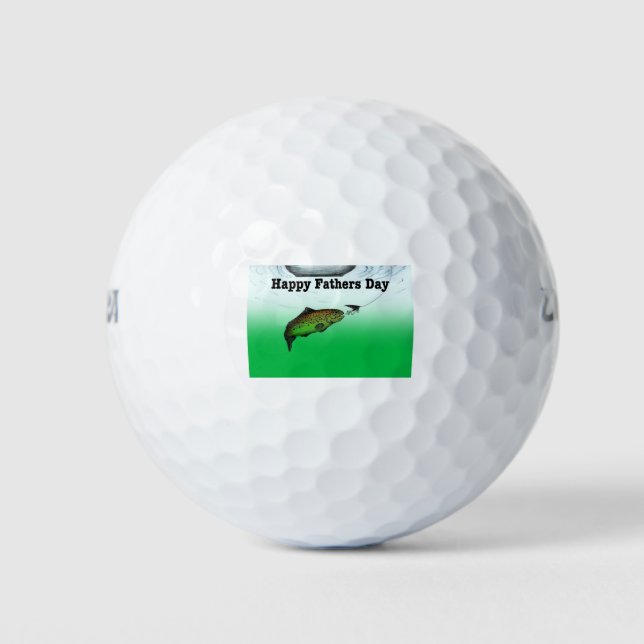 Pelotas De Golf Día de los Padres Pesqueros (Anverso)