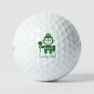 Pelotas De Golf Día de San Patricio con duende afortunado minimali
