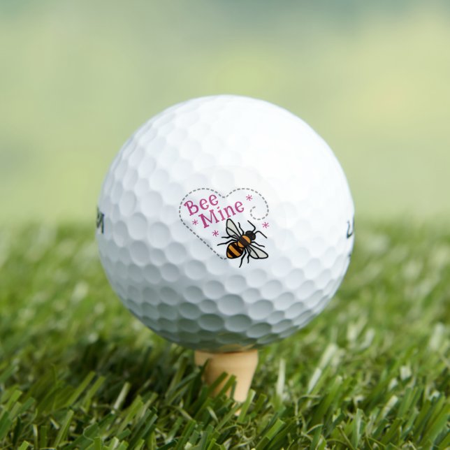 Pelotas De Golf Día de San Valentín Abeja Mía (Camiseta in situ)