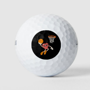 Pelotas De Golf Día de San Valentín Corazón Hundido Baloncesto Lin