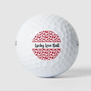 Pelotas De Golf Día de San Valentín de la Lucky Love Ball Red Hear