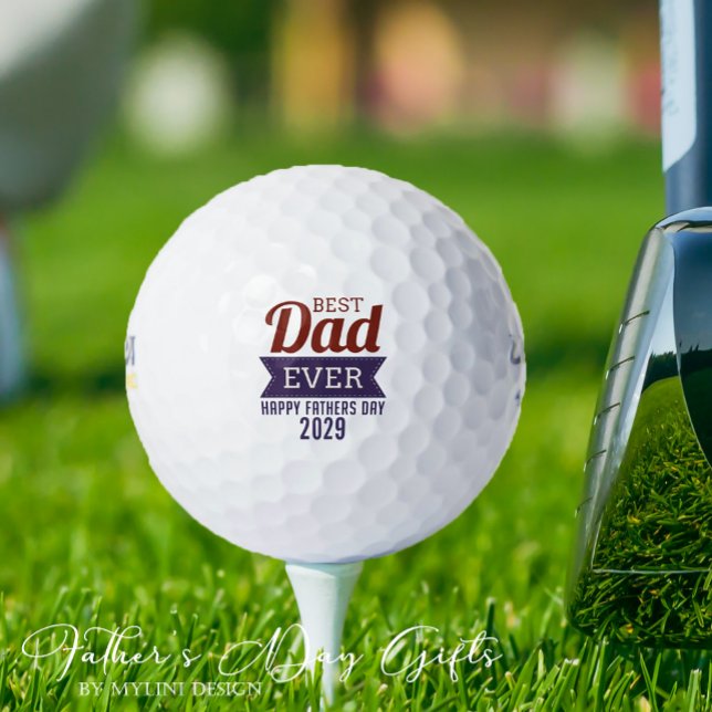 Pelotas De Golf Día del mejor padre moderno (Subido por el creador)