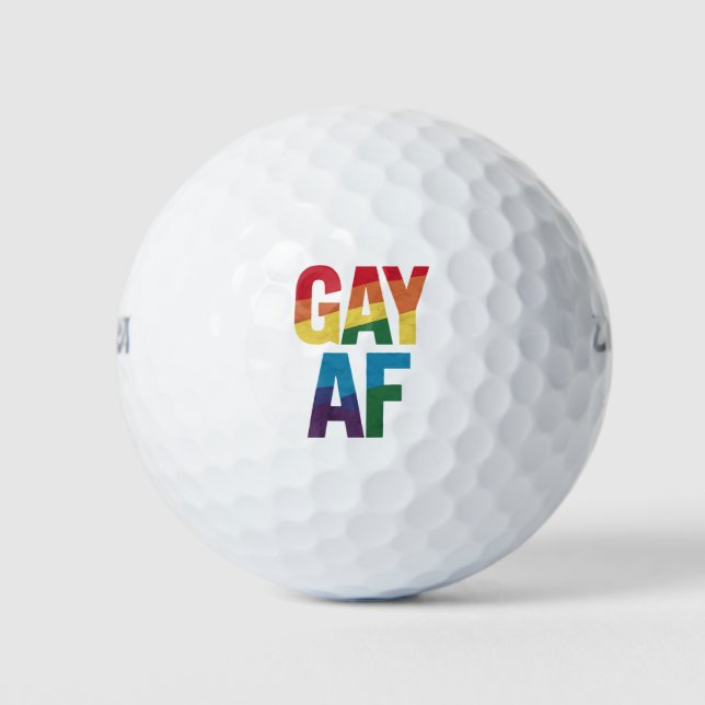Pelotas De Golf Día del Orgullo Gay AF LGBT (Anverso)
