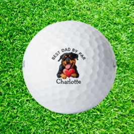 Pelotas De Golf Día del Padre Cachorro Rottweiler
