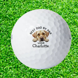 Pelotas De Golf Día del Padre Golden Labrador Puppy