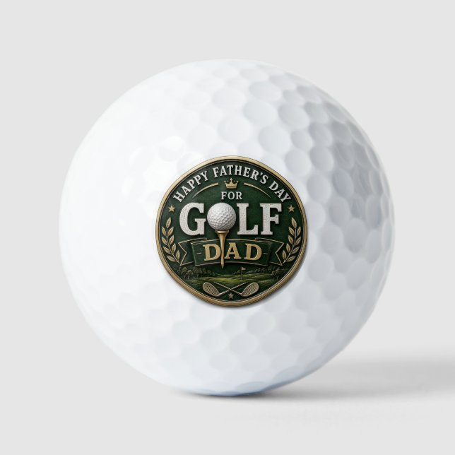Pelotas De Golf Día del Padre Golf Papá  (Anverso)