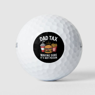 Pelotas De Golf Día del Padre Impuesto al Papá Asegurándose de que