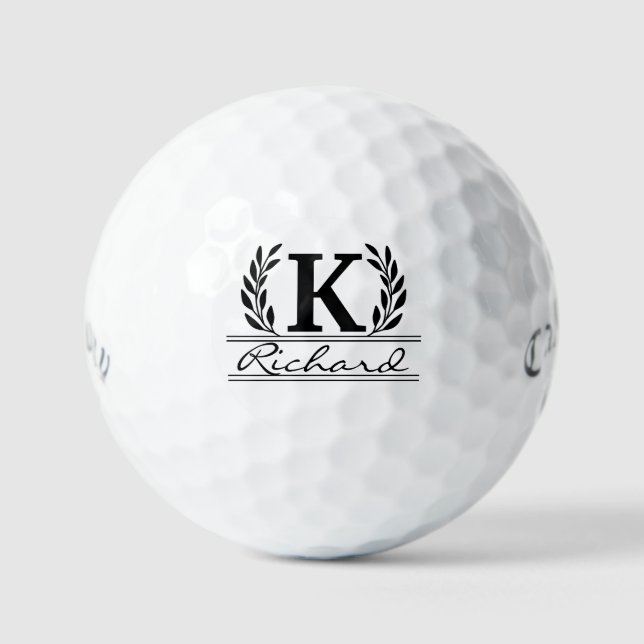Pelotas De Golf Día del padre | Llamada monogramada personalizada (Anverso)