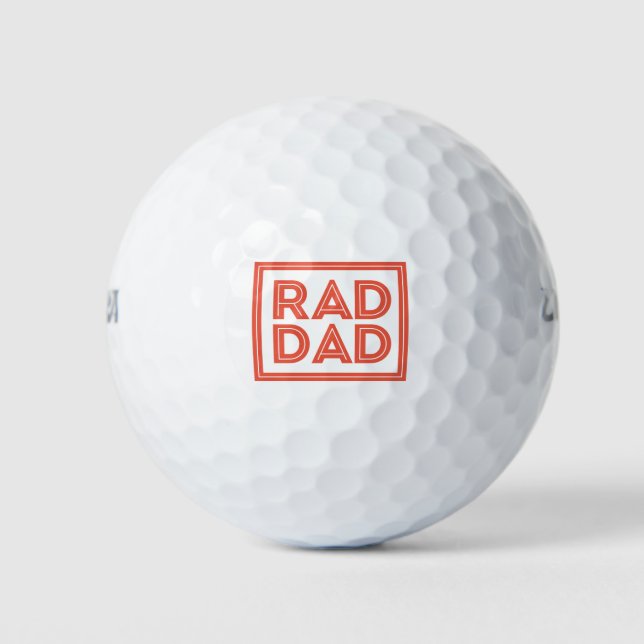 Pelotas De Golf Día del padre - Papá loco (Anverso)