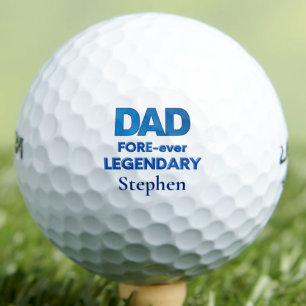 Pelotas De Golf Día del Padre Regalo Papá - Deportes Azules Legend