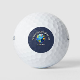 Pelotas De Golf Día Internacional de la Democracia. 15 de septiemb